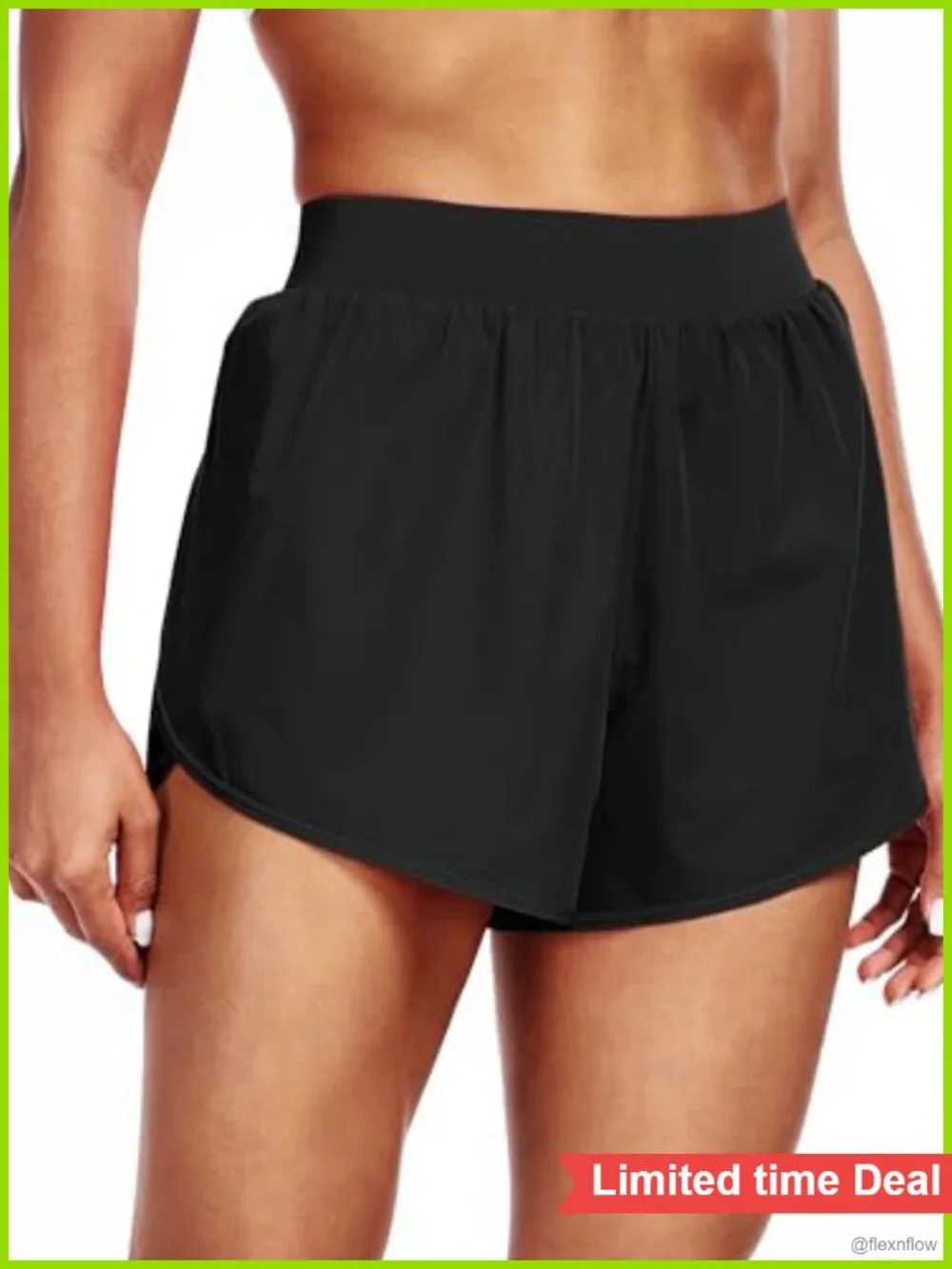Women 2 in 1 Workout Shorts with Compression Liner High Rise Athletic Gym